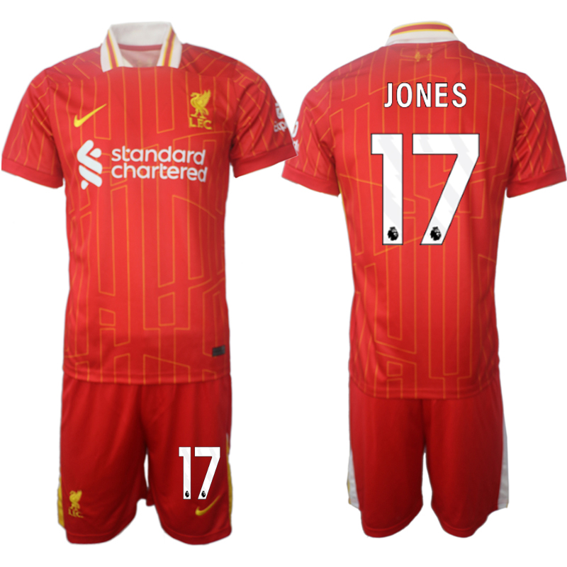 Men 2024-2025 Club Liverpool home red #17 Soccer Jersey->liverpool jersey->Soccer Club Jersey